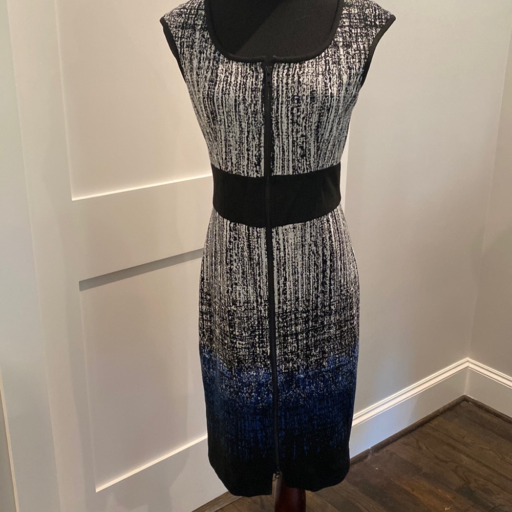 Great workday dress!   Clean lines.